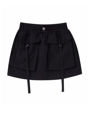 Mini Skirts Womens High Waist Cargo Skirt Autumn Winter Woman Skirt Streetwear Short Skirts For Women