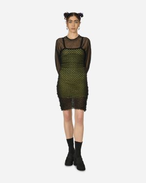 Mini Spikes Dress Black / Yellow