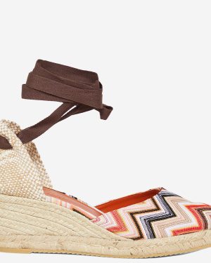 Missoni Espadrilles Zig Zag Pattern With High Wedge