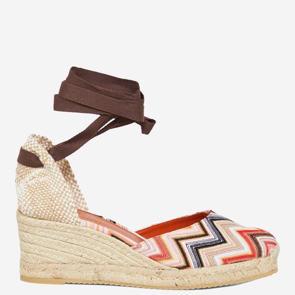 Missoni Espadrilles Zig Zag Pattern With High Wedge