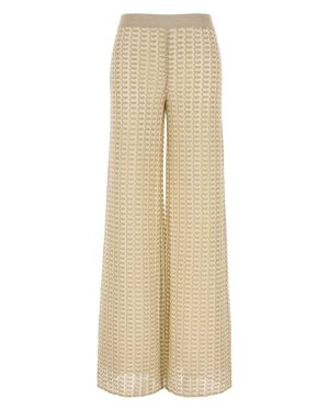 Missoni Two-tone Viscose Blend Wide-leg Pant