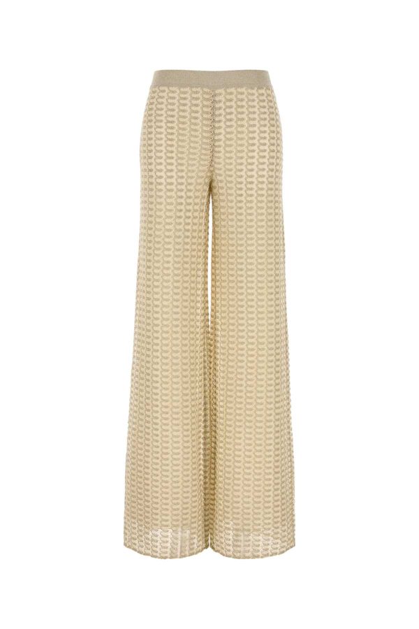 Missoni Two-tone Viscose Blend Wide-leg Pant