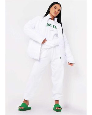 Missy Empire Puffa Coat - White