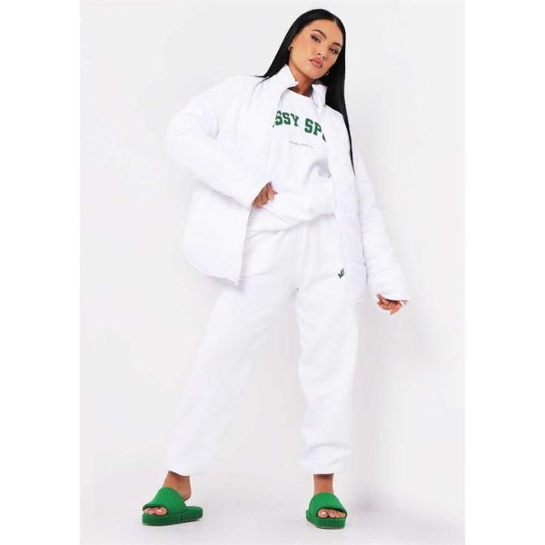 Missy Empire Puffa Coat - White
