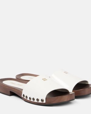 Miu Miu Patent leather clogs