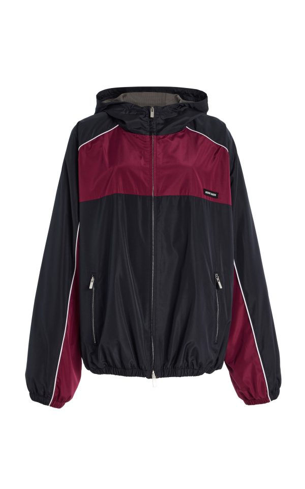Miu Miu - Recycled Nylon Windbreaker Jacket - Multi - IT 36 - Moda Operandi