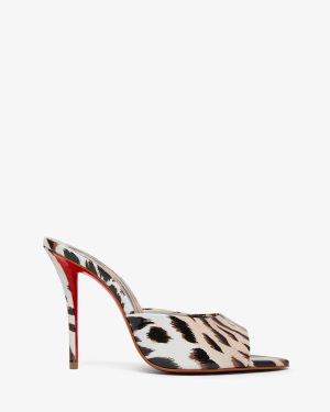 Mizz Z 100 animal print patent mules