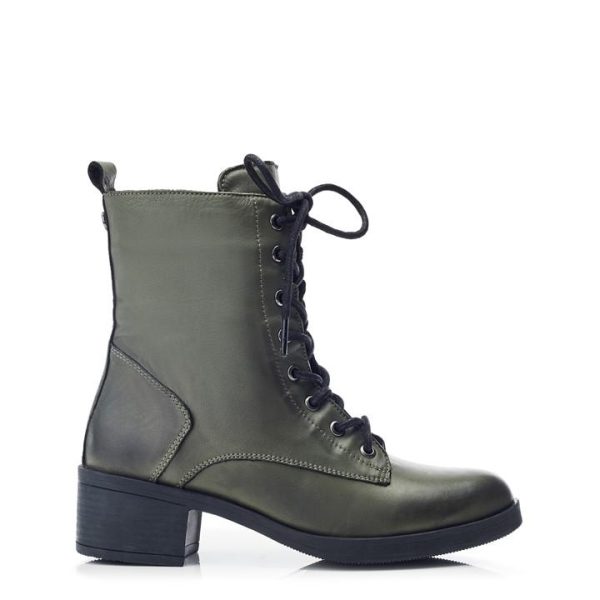 Moda in Pelle Calia Heeled Ankle Boots - Green