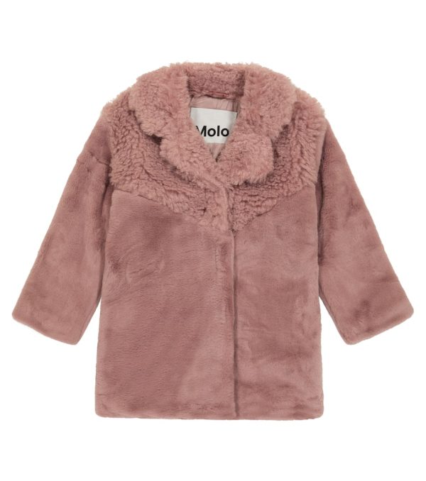 Molo Haili faux fur and faux shearling coat