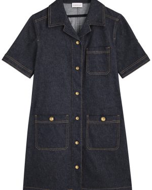 Moncler Denim Shirt Dress - 44 (UK12 / M)