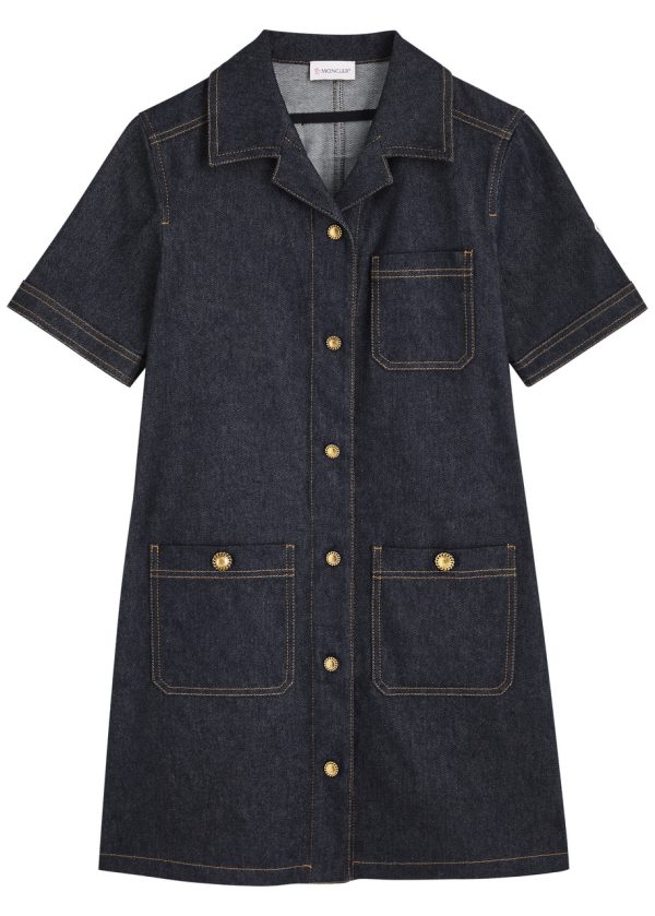 Moncler Denim Shirt Dress - 44 (UK12 / M)