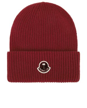 Moncler Genius x Palm Angels Beanie in Red - Red. Size all.