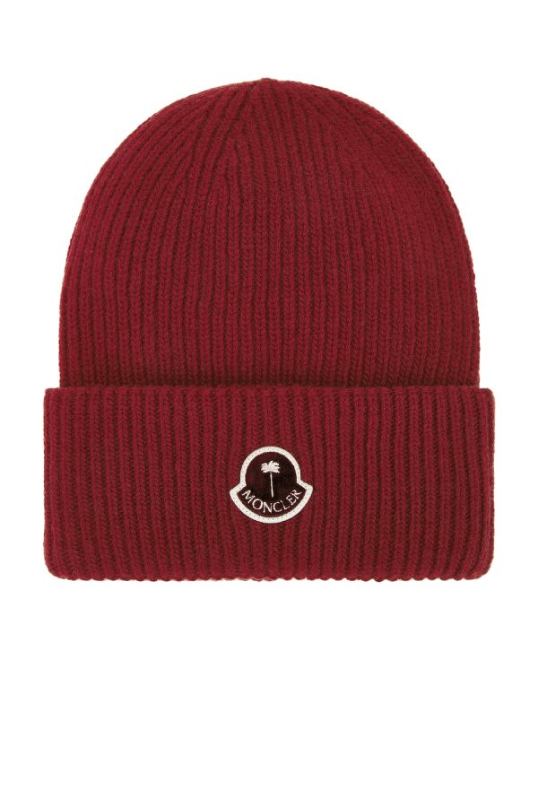 Moncler Genius x Palm Angels Beanie in Red - Red. Size all.