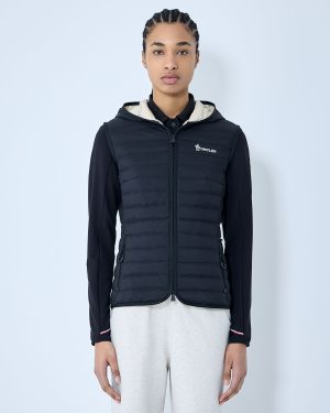 Moncler Grenoble Padded Zip-up Hooded Jacket - Woman Jackets Black M