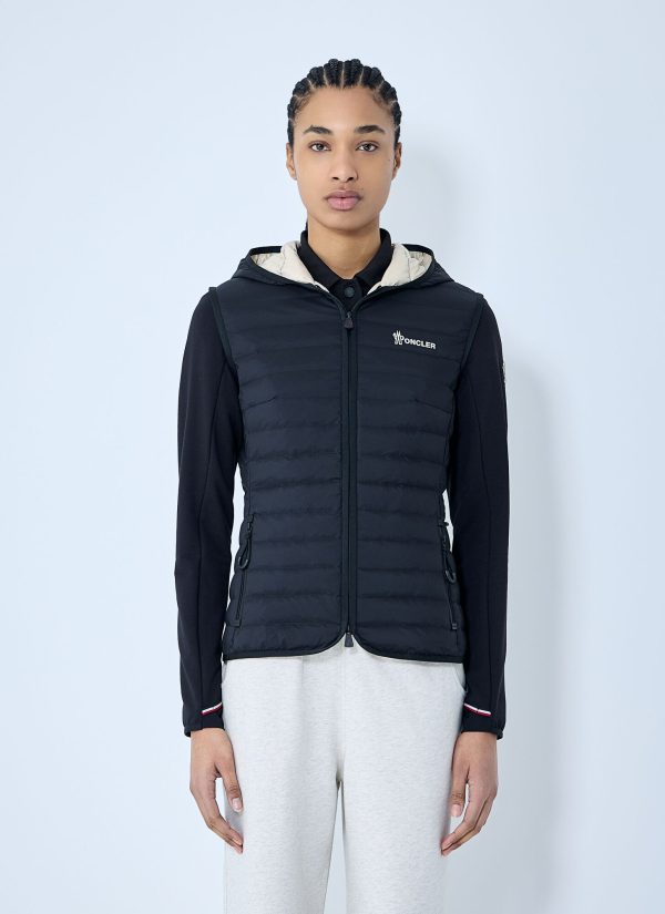 Moncler Grenoble Padded Zip-up Hooded Jacket - Woman Jackets Black M