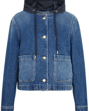 Moncler Lampusa Hooded Denim Jacket - 3 (UK 14 / L)
