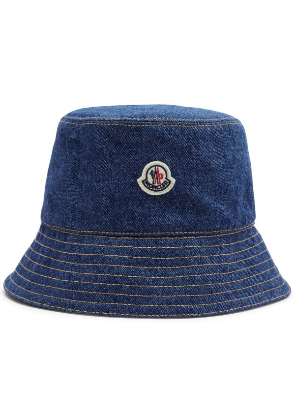 Moncler Logo Denim Bucket hat - M (UK 12 / M)