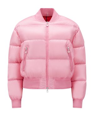 Moncler - Merlat Down Bomber Jacket - Pink - 4 - Moda Operandi