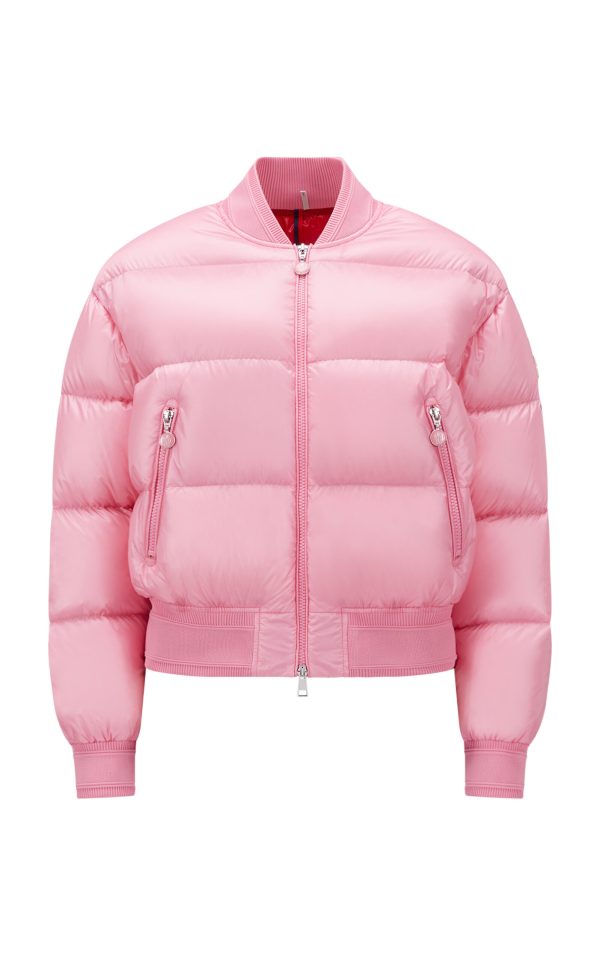 Moncler - Merlat Down Bomber Jacket - Pink - 4 - Moda Operandi