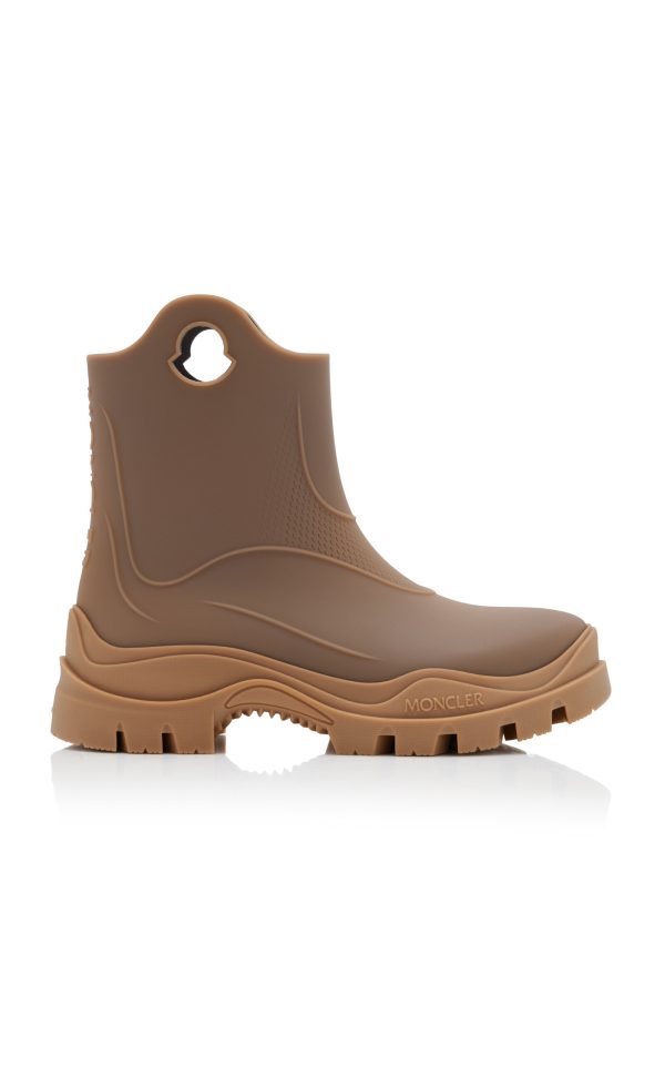 Moncler - Misty Rubber Rain Boots - Neutral - IT 41 - Moda Operandi