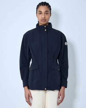 Moncler Nades Short Parka Jacket - Woman Jackets Black 0