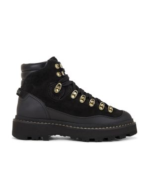 Moncler Peka Trek Hiking Boot in Black - Black. Size 37 (also in 40).