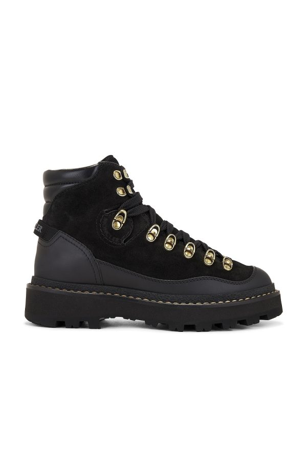 Moncler Peka Trek Hiking Boot in Black - Black. Size 37 (also in 40).