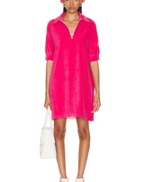 Moncler Terry Shirt Dress in Pink - Fuchsia. Size S (also in ).