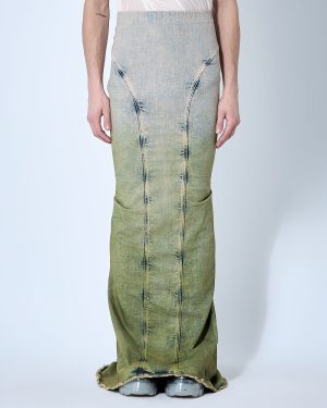 Moncler x Rick Owens Acid Degrade Al Maxi Skirt - Shorts Green Eu - 38