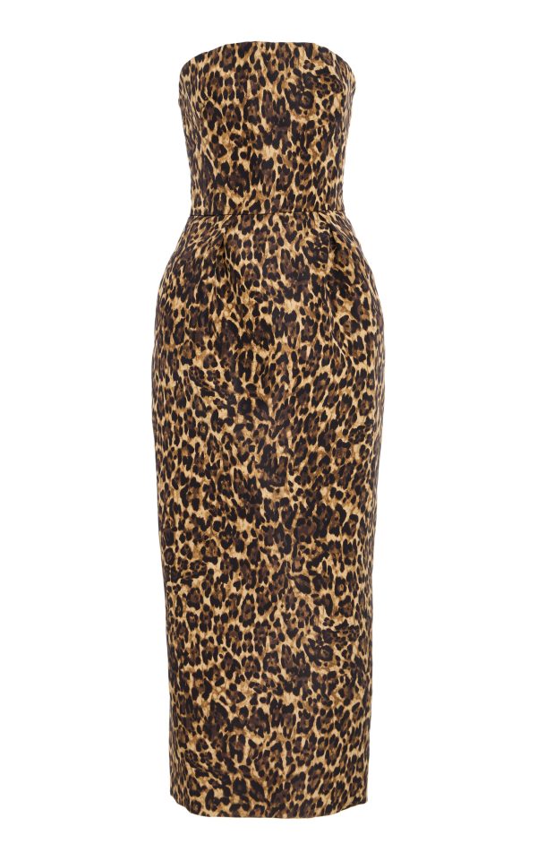 Monique Lhuillier - Strapless Silk Cocktail Dress - Multi - US 8 - Only At Moda Operandi