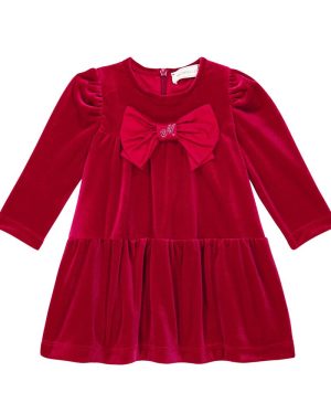 Monnalisa Baby velvet dress