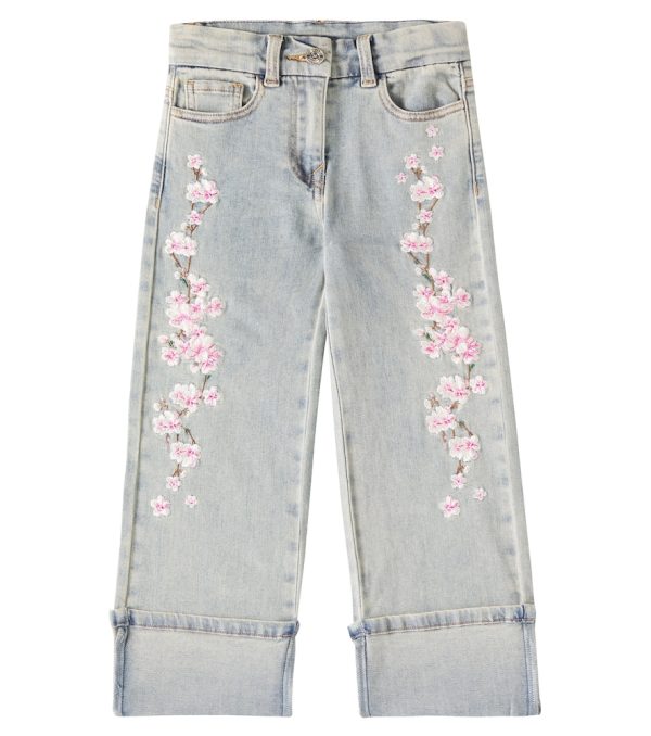 Monnalisa Embroidered jeans