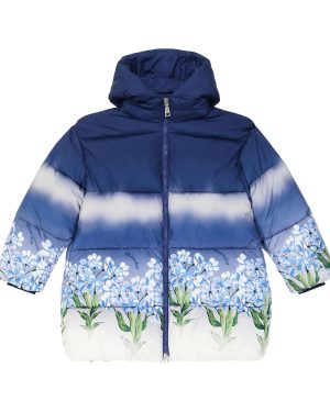 Monnalisa Floral puffer coat