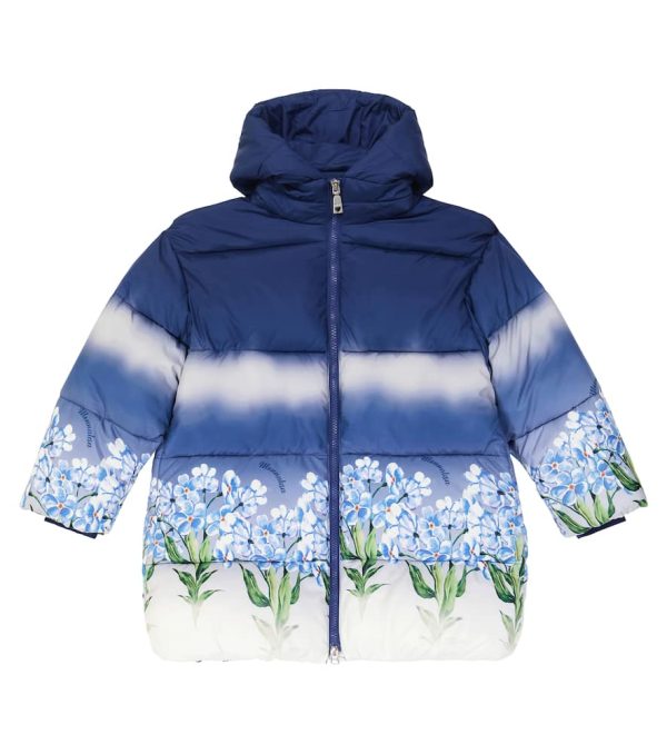 Monnalisa Floral puffer coat
