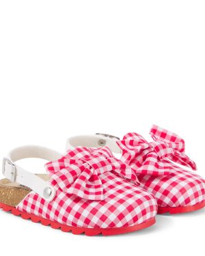 Monnalisa Gingham clogs