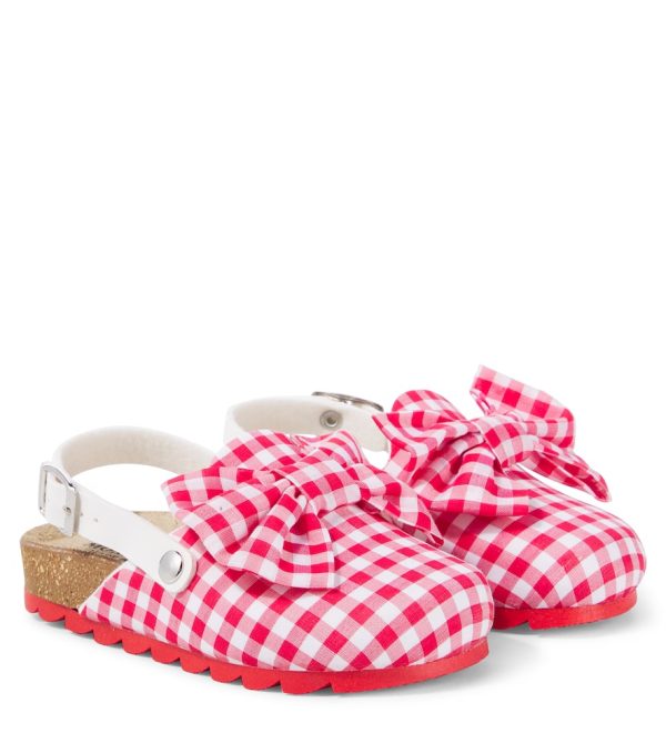 Monnalisa Gingham clogs