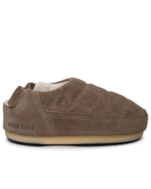 Moon Boot Band In Beige Suede Sandals