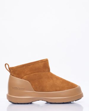 Moon Boot Luna Low Suede Boots - Woman Boots Brown Eu - 40