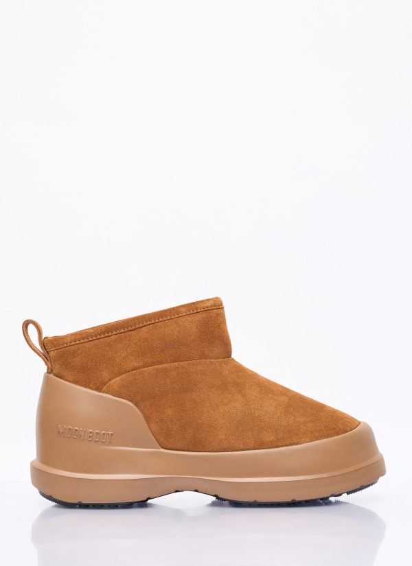 Moon Boot Luna Low Suede Boots - Woman Boots Brown Eu - 40