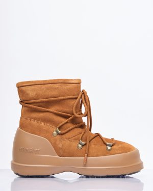 Moon Boot Luna Suede Boots - Woman Boots Brown Eu - 38