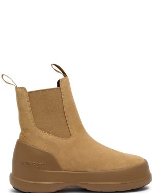 Moon Boot Luna Suede Chelsea Boots Beige UK8 - 41 (IT41/ UK8)