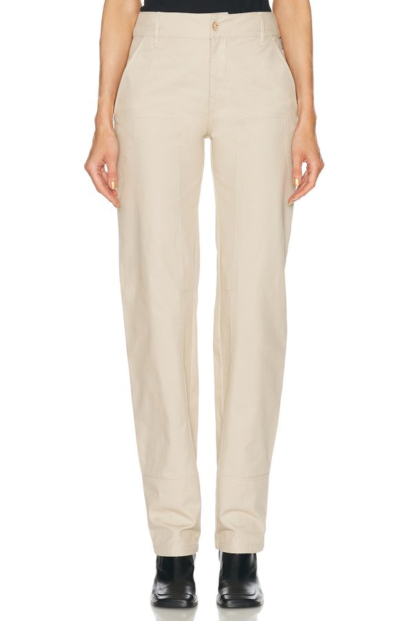 Moschino Jeans Tailored Pant in Beige - Beige. Size 36 (also in 38, 40, 42).