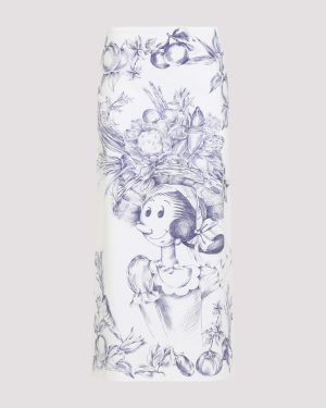 Moschino Printed Pencil Skirt