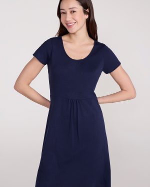Mountain Essentials Lora Womens Skater Dress - Dark Blue