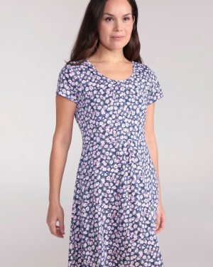 Mountain Essentials Lora Womens Skater Dress - Grey