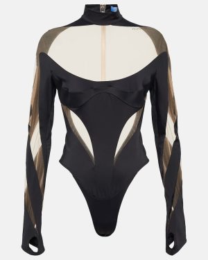 Mugler Paneled bodysuit