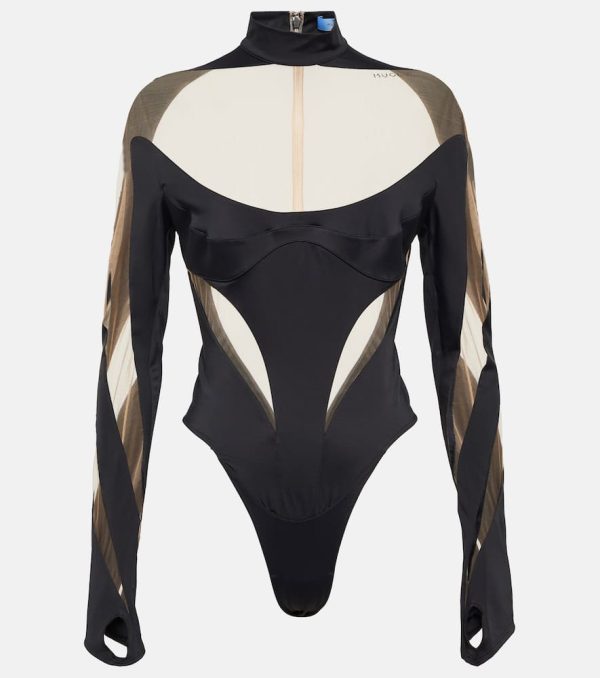 Mugler Paneled bodysuit