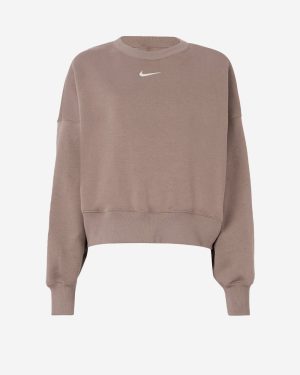 NIKE_Brown oversized crewneck sweatshirt_Brown_XS_Women