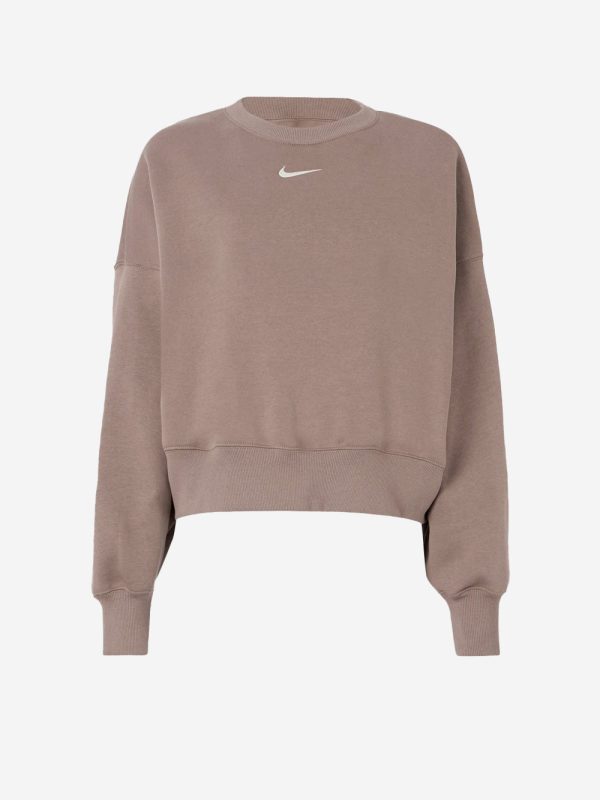 NIKE_Brown oversized crewneck sweatshirt_Brown_XS_Women