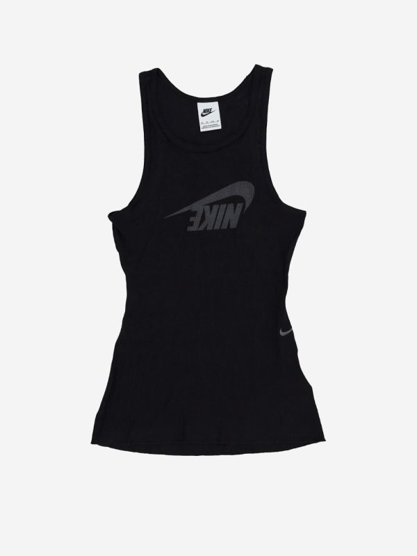 NIKE_W Sportswear Black Ribbed Tank Top_Black_XS_Women